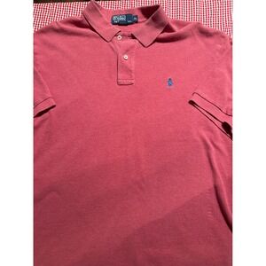 Polo Ralph Lauren Mens Red Short Sleeve Classic Fit Polo Shirt Size XL